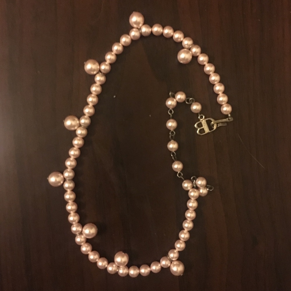 Delicate Pink Pearl Necklace